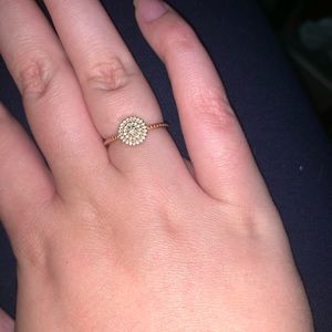 Rose gold pandora ring